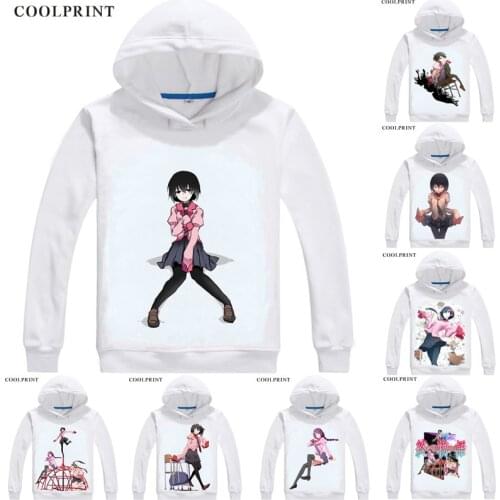 Owarimonogatari Hoodies Hooded Hoodie Anime Manga Oshino Ougi Memes niece Oshino Shinobu Cosplay Sweatshirts