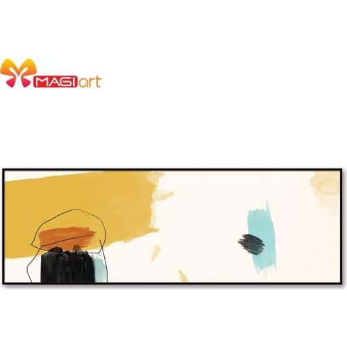 Cross stitch kits Embroidery needlework sets 11CT water soluble canvas patterns 14CT Wide abstract water-color painting-NCMC032