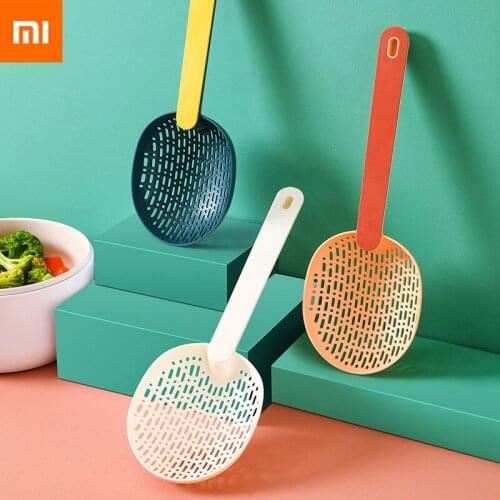 Xiaomi 1Pcs Long Handle Scoop Colander Dumplings Vegetable Beans Filter Spicy Hot Pot Spoon French Fries Strainer Household