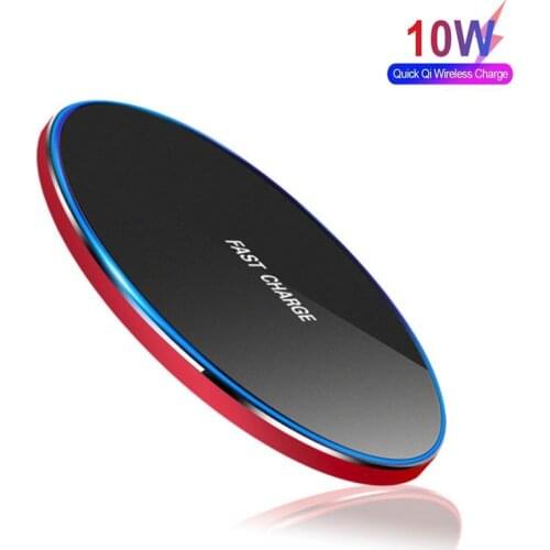 10W Wireless Charger For Samsung S20 S10 S9 S8 Note 9 Phone USB Quick Charging Pad for iPhone12 11 Pro XS Max XR X 8 Plus