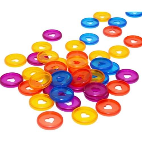 100pcs 28mm Heart Notebook Mushroom Hole Button Plastic Loose-leaf Coil 360Degree Foldable Disc DIY Binder Notebook Binding Ring