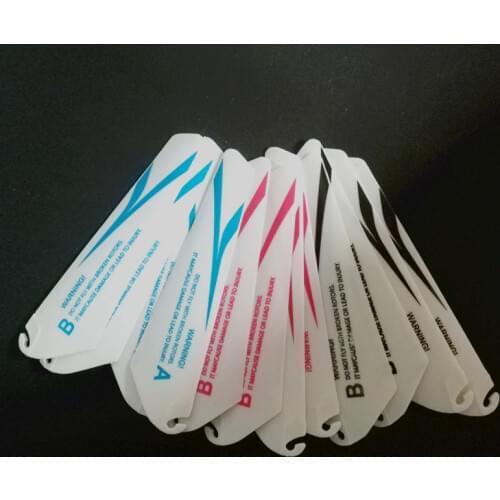 Free Shipping 4pcs=2A+2B 9cm 90mm Length 2.8mm hole Main blades Props Propellers For R/C Helicopter Model Toys Spare Parts