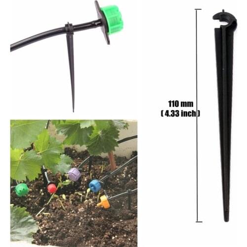 500pcs 4/7mm Garden Hose Holder C-Type Support Plastic Soft Pipe Stabilizer Stakes Garden Drip Irrigation Water Tube Brackets