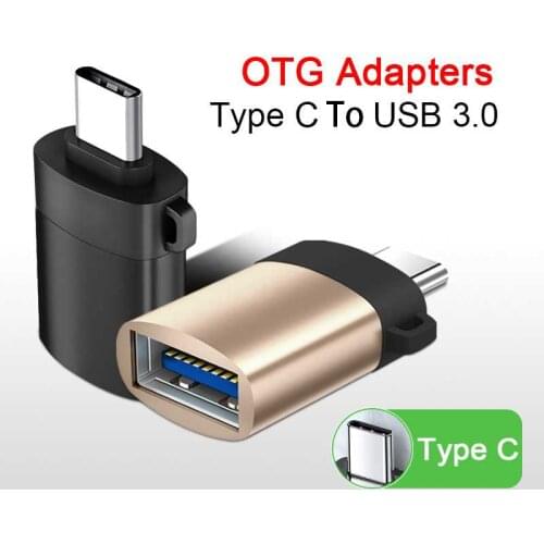 USB C OTG Adapter Fast USB 3.0 To Type C Adapter For Macbook Pro Xiaomi Huawei Samsung Mini USB Adapter Type C OTG Converter