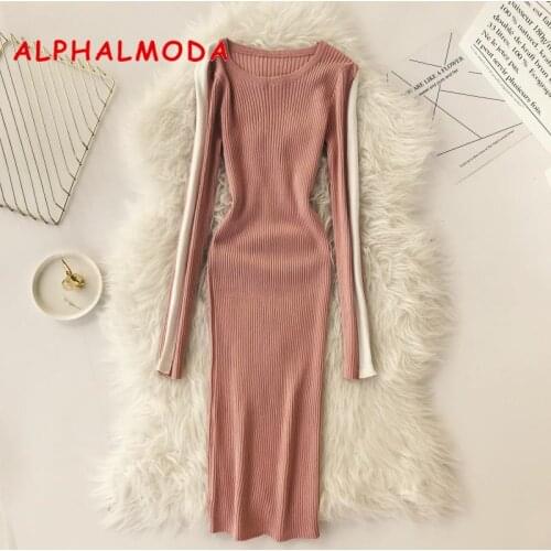 ALPHALMODA Fashionable Sheath Dresses