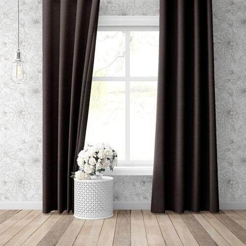 Byt Woven Blackout Blackout Backdrop Curtain Pilesiz Single Wing Pilesiz Single Wing Bitter Coffee 17079 140x260
