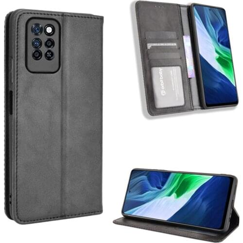 For Infinix Note 10 Case Luxury Flip PU Leather Wallet Magnetic Adsorption Case For Infinix Note 10 Pro NFC Note10 Phone Bags