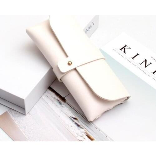 PU Leather Sunglasses Pouch Bag Eyeglasses Case Cover Solid Soft Glasses Holder Box Storage Portable Glasses Cover Glasses Bag