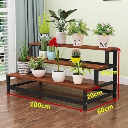 Etagere Pour Plante Estanteria Rak Bunga Wooden Shelves For Estante Para Plantas Dekoration Rack Balcony Flower Plant Shelf