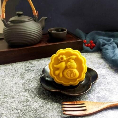 T21D Wood Material Baking Moon Cakes Moulds Pastries Steamed Buns Printing Noodles Fruits Mooncakes Wooden Cutters Flat Molds