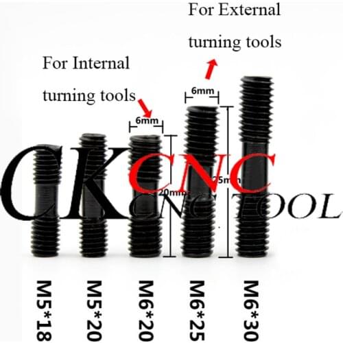 M5*18 M5*20 M6*20 M6*25 M6*30 M8*20 M8*1*30 M8*30 M10*30 CNC tool holder Hardened double head screws Pressure plate screw