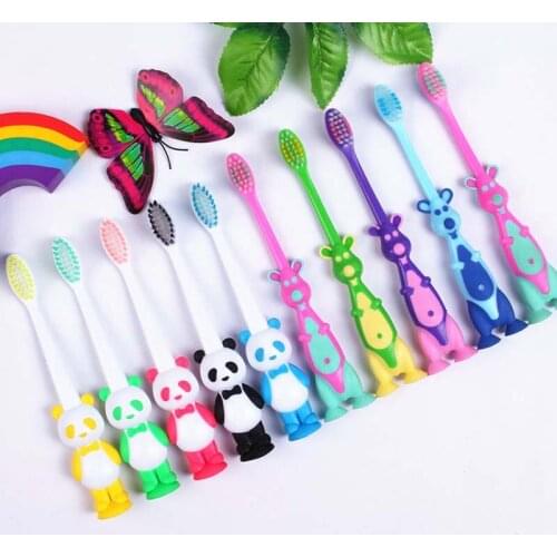 2Pcs Hot Sales Children Cartoon Rabbit Bear Toothbrush Oral Hygiene Electric Massage Teeth Care Kids Toothbrush Cleanser