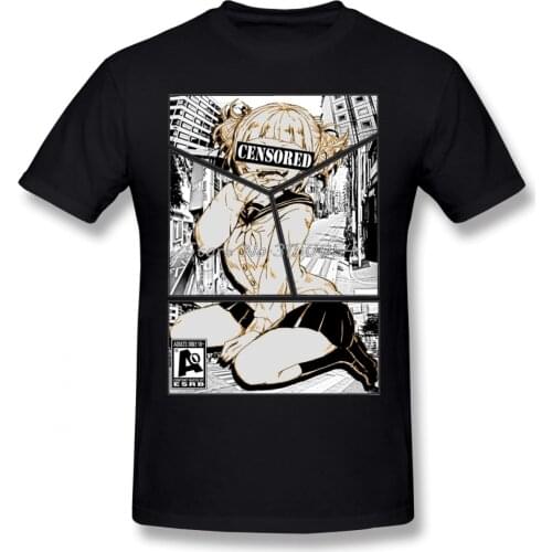 Sugoi Consored Toga Himiko T Shirt Male Fashion Vintage Boko No Hero T-Shirt Men Cotton O-neck Tshirt Hot Sale Tees Tops Anime