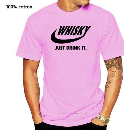 Novelty Drink Whisky Whiskey T Shirt Unisex Short Sleeve High-Q S-6XL Crewneck Big Size T Shirt