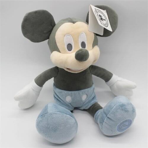 Disney Plush Toys 35cm Classic Retro Mickey Mouse Animal Stuffed Soft Doll Boy Birthday Gift