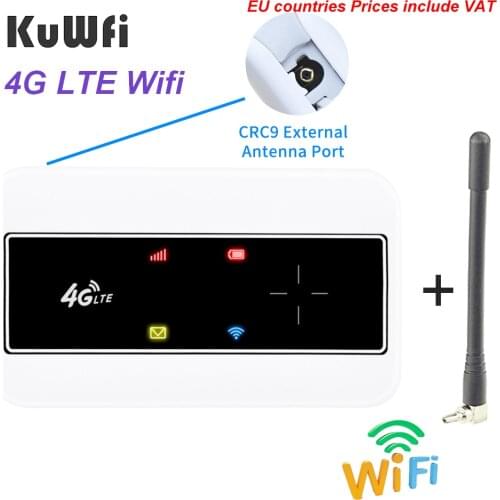 KuWFI Mini 4G Router 3G/4G LTE Wireless Wifi Modem Portable Pocket Wi-fi Mobile Hotspot Car Wi-fi Router With Sim Card Slot