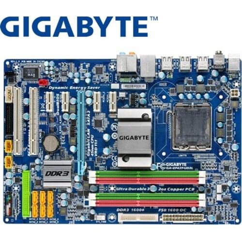 GIGABYTE GA-EP43T-UD3L Desktop Motherboard P43 Socket LGA 775 For Core 2 Pentium Celeron DDR3 16G ATX Original Used EP43T-UD3L