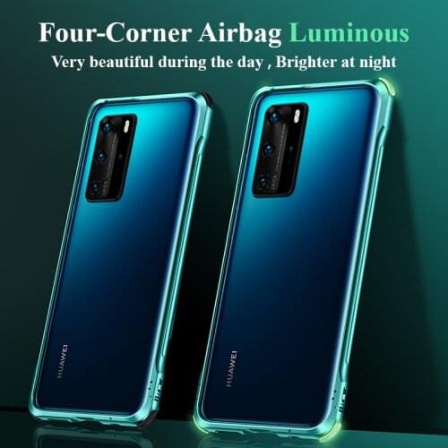 Metal Bumper Case For Huawei P40 Pro Cases Ultra-Light Aluminium Frame Phone Protective Cover For Huawei P40 Series Coque Fundas