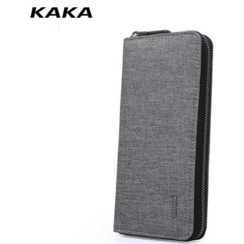 Fashionable Men College Wallet Long Style High Quality Card Holder Male Purse Zipper Large Capacity Wallet Clutch Bag