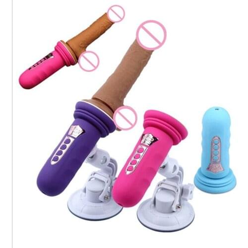 Newest! Combined Sex Machine Automatic Thrusting Telescopic Dildo For Female Masturbation Couples Flirting 3P Adult Game Sex Toy