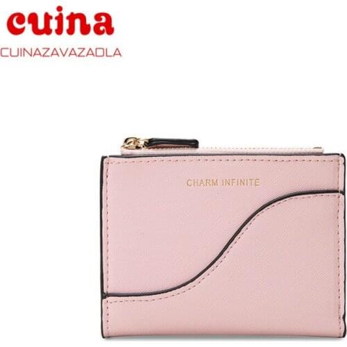 New Arrival Wallet Short Women Wallets Zipper Purse Patchwork Fashion Panelled Wallets Trendy Coin Purse Card Holder Leather