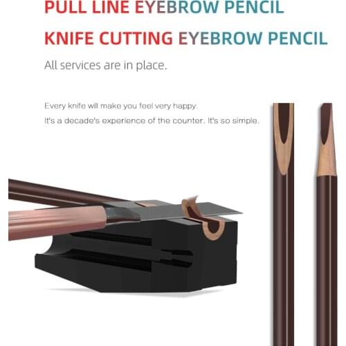 POM Microblading Eyebrow Pencil Sharpener Sharpening Tip Thin Tools For Semi Permanent Makeup Profiler Pen 3 Colors