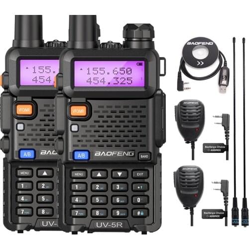 Baofeng BF-UV5R Amateur Radio Portable Walkie Talkie Pofung UV-5R 5W VHF/UHF Radio Dual Band Two Way Radio UV 5r CB Radio