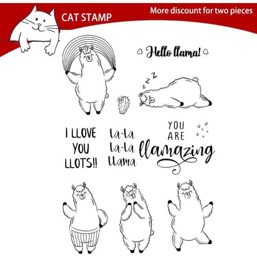 Cartoon Sheep Clear Stamps For Scrapbooking Card Making Photo Album Silicone Stamp DIY Decorative Crafts