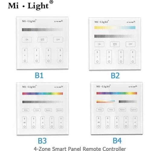 DC3V Milight B1 B2 B3 B4 Touch Panel Wall-mounted Controller 2.4g Wireless led panel remote controller