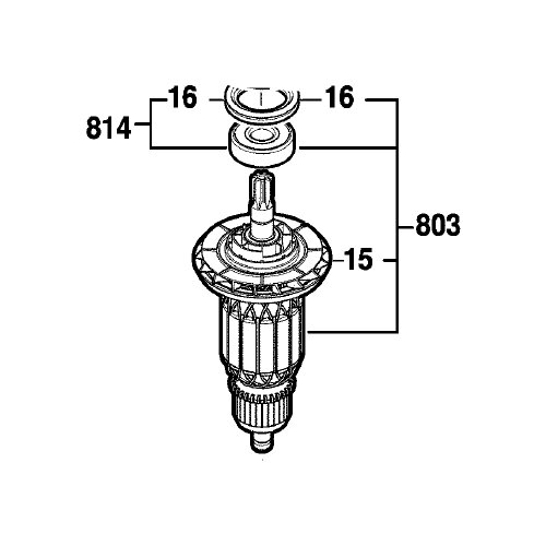 Armature Rotor For BOSCH GBH12-52D GBH12-52DV GBH12-52DVBare 1607000C3Y