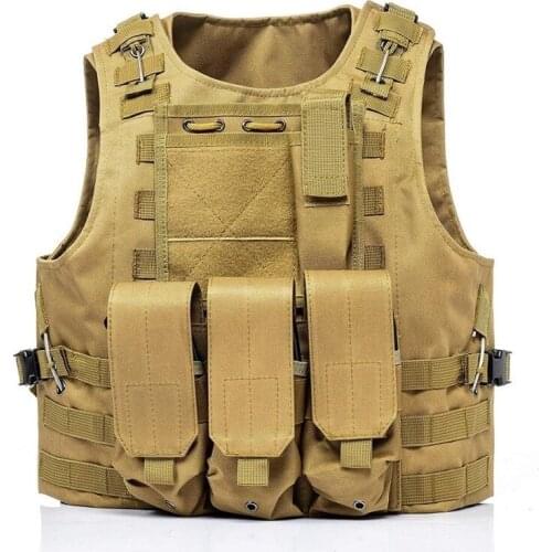 YAKEDA Cheap Black Combat Quick Release Airsoft Molle Army Police Military Supplies Tactical Bullet Proof Vest