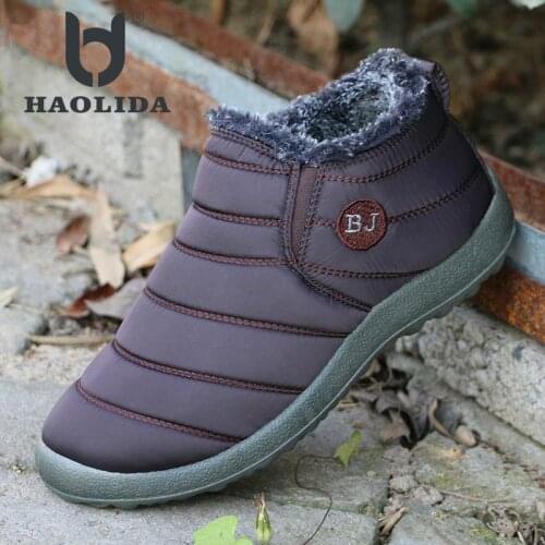 2018 Fashion Winter Large Code Flat Bottom High Gang Casual Womens Snow Boots High Quality Soft And Comfortable Snow Boots