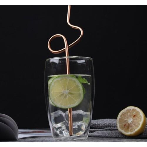 1PC 304 Stainless Steel Drinking Straw Reusable Creative Note Shape Drink Straw Party Supplies Bar Tools