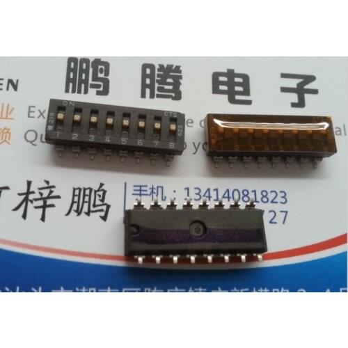 1PCS Original American CTS dial code switch 2.54 8-bit patch key switch 8P coding switch 219-8MST