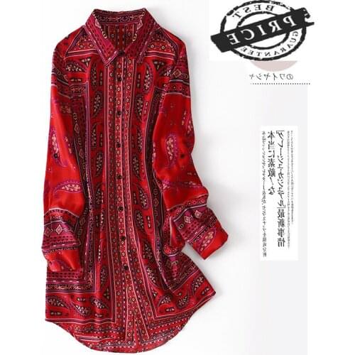 100% Real Silk Dress Women Long Print Dress Elegant Spring Summer Vintage Vestido Floral Party Dresses Clothes 2021 35a2