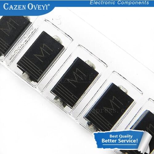 100pcs/lot 1N4001 IN4001 M1 SMD 1A 50V Rectifier Diode new original In Stock