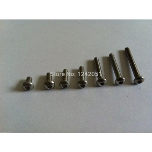 15pcs Metric Thread M8x45mm Stainless Steel Button Head Hex Socket Cap Screws Bolts
