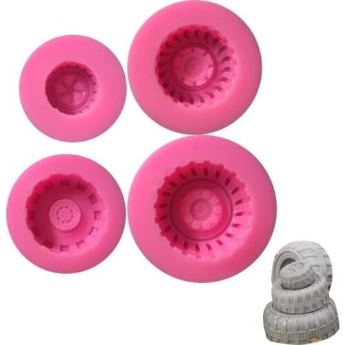 HobbyLane 3D Tires Wheel Shape Silicone Cake Mold DIY Sugar Chocolate Fondant Cake Cupcake Baking Mould Kitchen Accessories