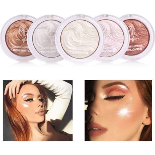 6 Color Highlighter Powder Glitter Palette Makeup Glow Professional Face Contour Shimmer Illuminator Waterproof Pigment Cosmetic