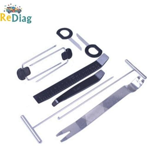 9PCS/SET Black Auto Removal Tool Car Disassembled Refit Audio Portable Pry Installer Car DVR Player Trim Panel Dashboard