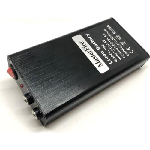 MasterFire aluminium case 6500Mah dual output 12V 5A 2 outputs jack DC 12V li-ion battery pack,smart power CCTV CAM batteries