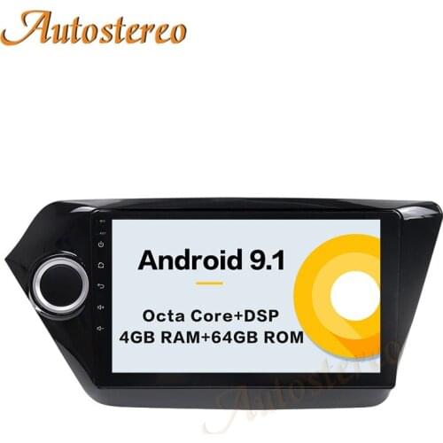 Android 9.1 DSP Car Radio Player Car GPS Navigation For KIA K2 RIO 2010-2016 Car Multimedia Player Head Unit Radio Tape Recorder