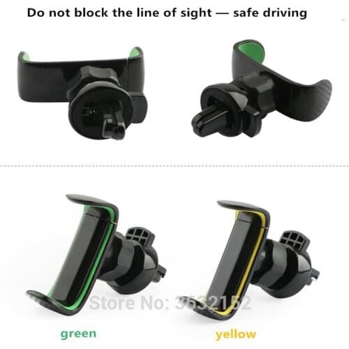 Car Phone Holder for Air Vent Mount Holder Stand 360 Rotation Mobile Phone Stand for SsangYong korando kyron rexton 2 rodius