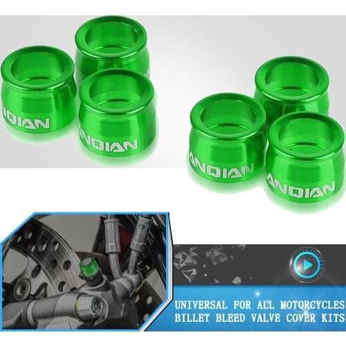 For KAWASAKI Ninja 600/636 ZX 6R ZX-6R 2007-2014 Motorcycle Universal Billet Bleed Valve Cover Kit NINJA 1000 ZX10R 2006-2017