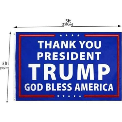 Donald Trump Flag 3x5' Ft Thank You Banner Poster Flags 90x150cm MAGA Save America 2024 Decoration