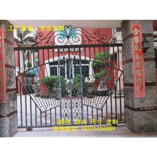 Hench 100% hot dip galvanized steel iron gates model hc-ig9