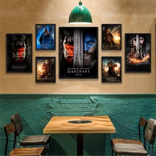 WOW Movie War Craft Figures Posters And Prints Wall Art Canvas Painting For Living Room Decoration Home Decor Unframed Quadros