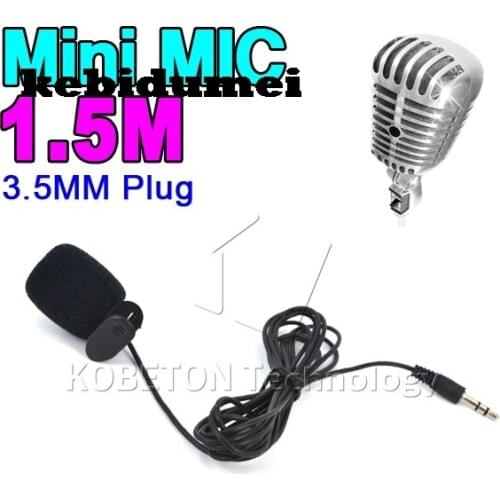 Kebidumei New Mini 3.5mm Hands Free Clip On Mini Mic Microphone For PC Notebook Laptop