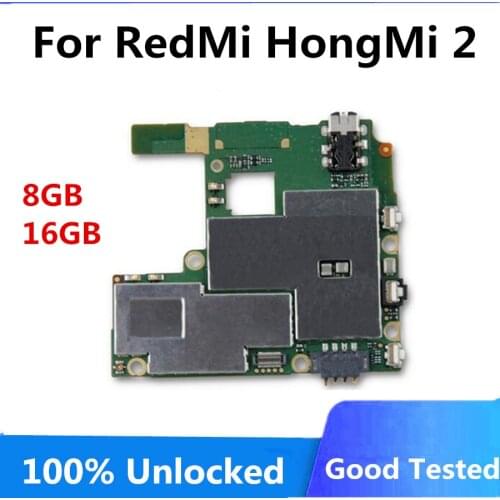 Motherboard For Hongmi 2 Redmi 2 With Chips For Xiaomi Hongmi 2 Redmi 2 Original Unlock Logic Board Android system mainboard