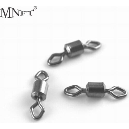 MNFT 200pcs/lot Double Eye Rolling Swivel 8 word Swivel Solid Rings Copper+Stainless Steel Fishing Connectors